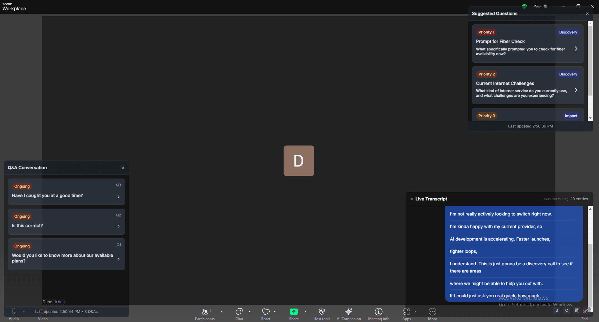 Filos HUD Interface
